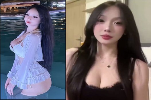 Tiktoker da trắng mặt xinh nhún siêu đỉnh